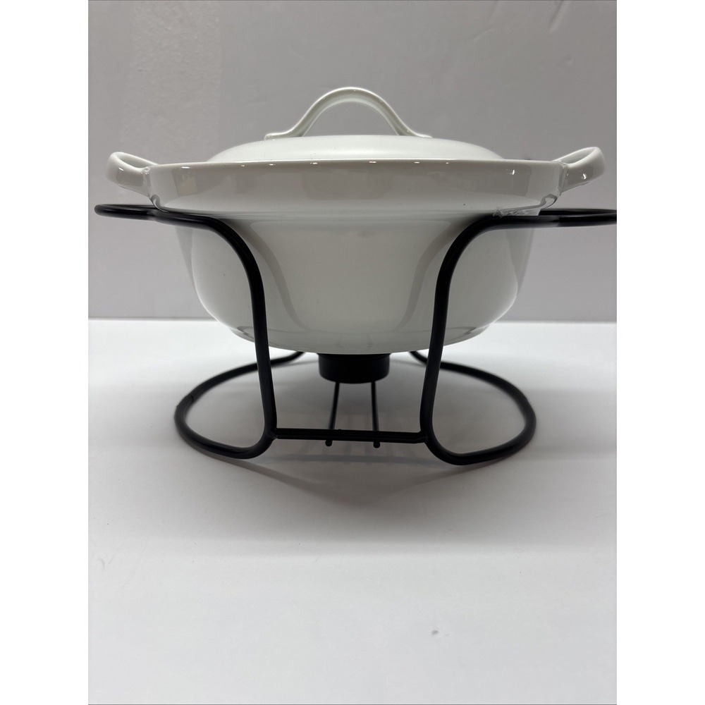 Denmark Tools for Cooks 2 pcs Porcelain Casserole Pan w/Rack